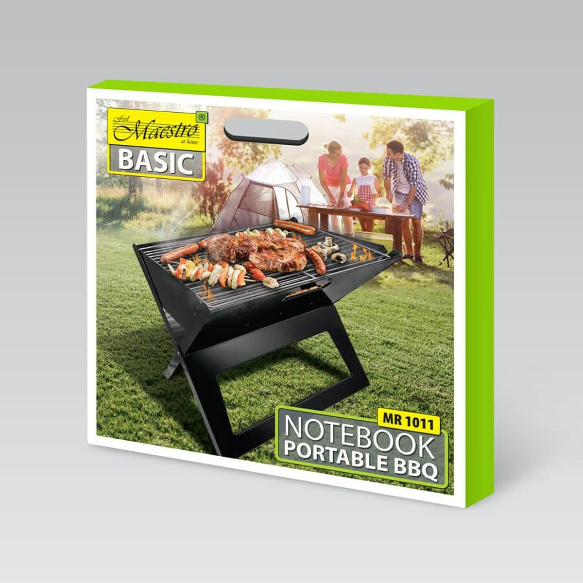 Kulgrill med hjul Feel Maestro MR-1011 Sort Metal